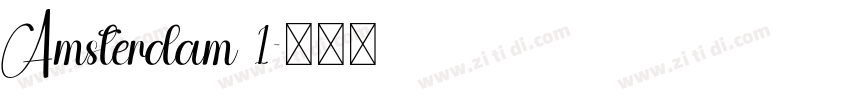 Amsterdam 1字体转换